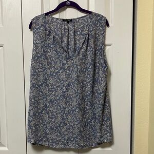 Papermoon Lavender and White Floral Sleeveless Top
